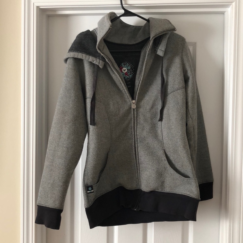 Roxy wool coat with removable hood